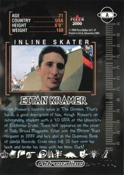 2000 Fleer Adrenaline - Autographs #A Eitan Kramer Back